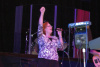 Angela Nicholson worshiping in concert